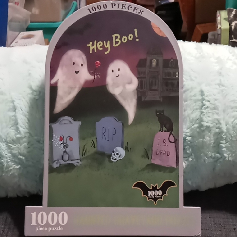Hey Boo Haunted Graveyard 1000 Piece Puzzle
